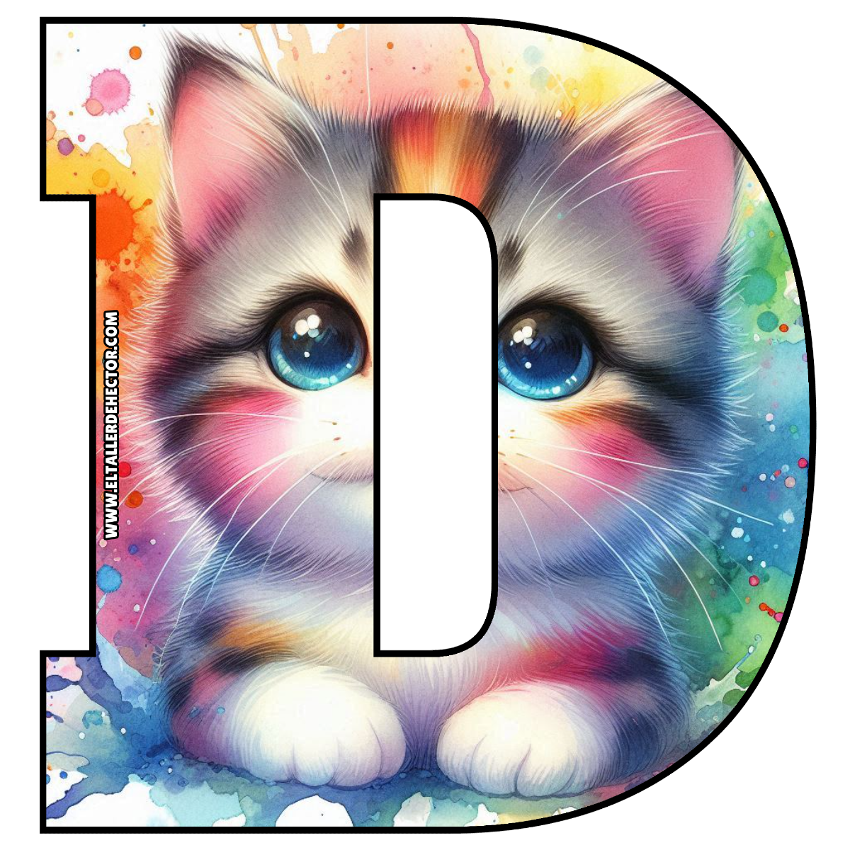 Letra D de Cat Gato - El Taller de Hector