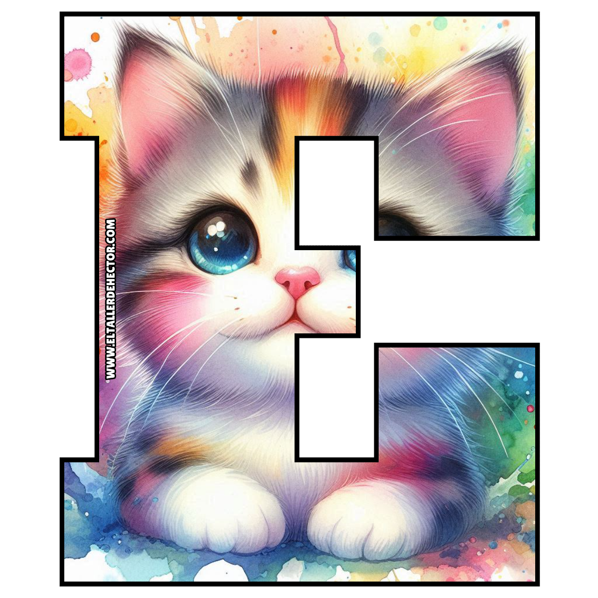 Letra E de Cat Gato - El Taller de Hector