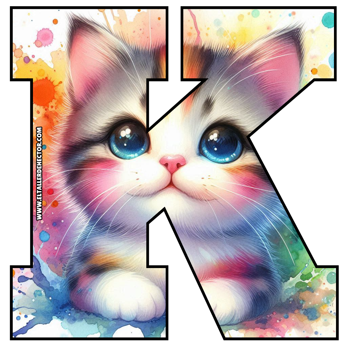 Letra K de Cat Gato - El Taller de Hector