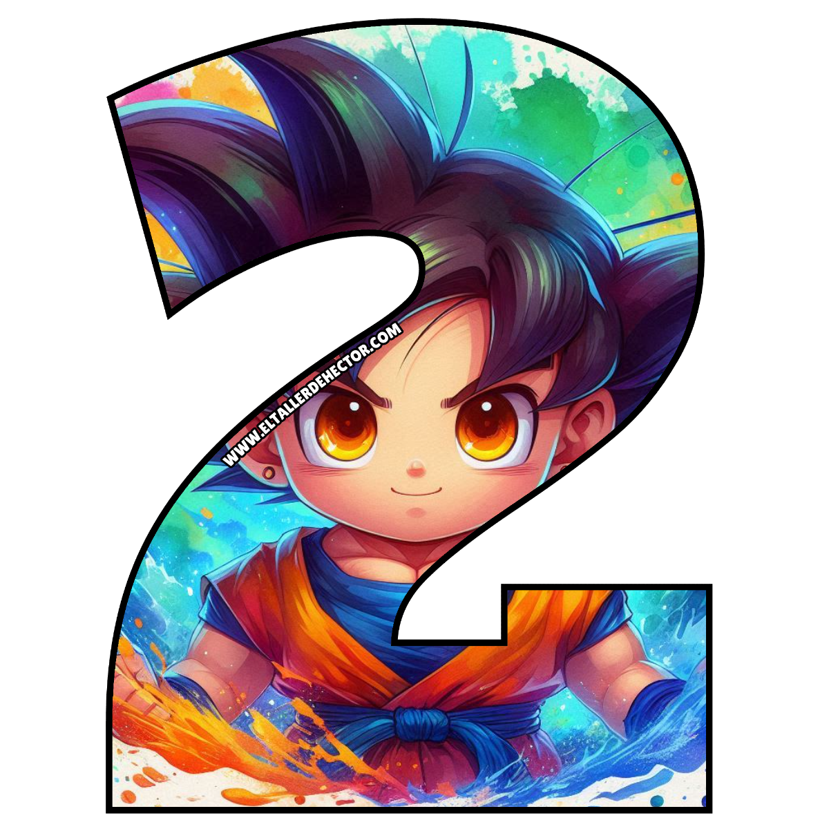 Numero 2 de Dragon Ball Goku - El Taller de Hector